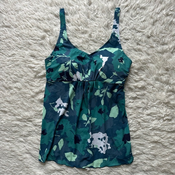 L.L. Bean Other - LL Bean Swimwear Tankini Top Shaping Soft Drape UPF 50+ New With Tags Size 16
